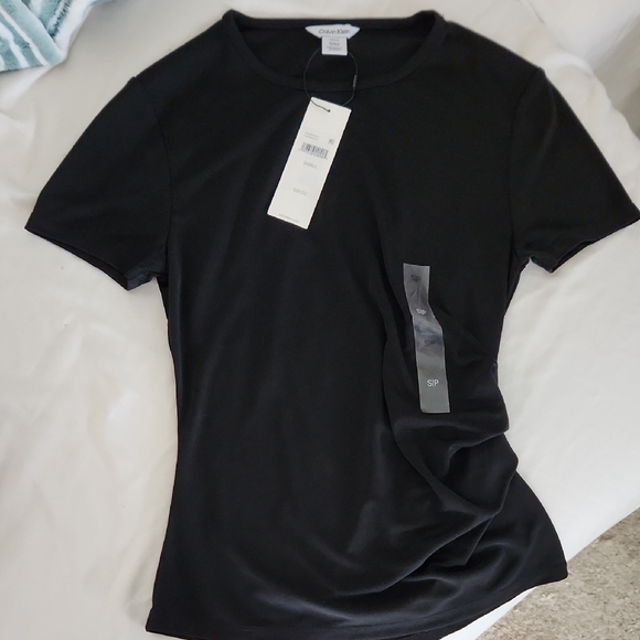 NWT Calvin Klein Short Sleeve Top - Picture 1 of 5